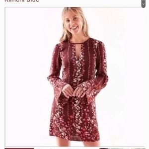 Kimchi Blue Chaeletta keyhole mini bohemian dress